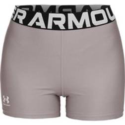 Under Armour Women's HeatGear Shorty Shorts - Grey/White