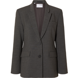 Selected Femme Blazer Mit Reverskragen Modell Rita - Dunkelgrau Melange