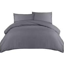 Utopia Bedding double, soft microfibre Duvet Cover Grey (200x200cm)