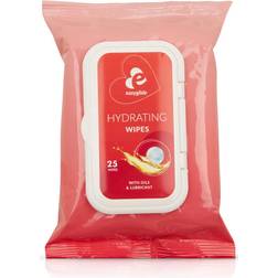 EasyGlide Hydrating Wipes With Lubricant And Oils 25-Pack