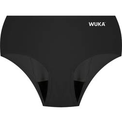 Wuka Stretch Seamless Midi Brief Heavy - Black