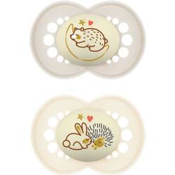 Mam Original Night 6-16 månader Silicone Neutral 2-pack