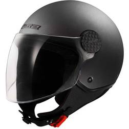 LS2 Of558 Sphere Lux Ii Solid Open Face Helmet Black