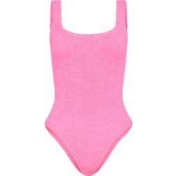 Hunza G Square Neck Swimsuit - Bubblegum