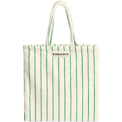 Bongusta Naram Tote Bag - Pure White & Grass