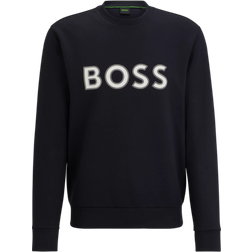 HUGO BOSS Salbo 1 HD Logo Print Sweatshirt - Black