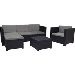 SP Berner Manhattan Loungeset, 1 Bord inkl. 1 Stolar & 1 Soffor