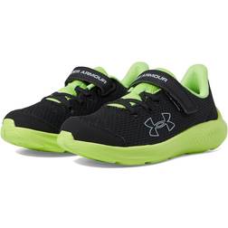 Under Armour Boys' Pre-School UA Pursuit AC Big Logo Running Shoes Black