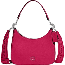 Coach Hobo Crossbody Bag With Signature Canvas - Dragon Fruit