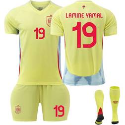 2024 UEFA European Championship Kids Football Shirt Kit Spain Home No.19 LAMINE YAMAL Away