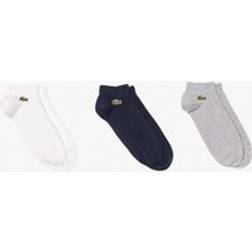 Lacoste 3-Pack Low Socks Grey Chine Navy Blue White