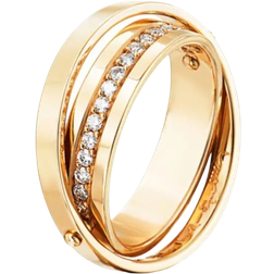 Efva Attling Two of Us & Stars Ring - Gold/Diamonds