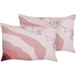 Beliani Campei Complete Decoration Pillows Pink (60x40cm)