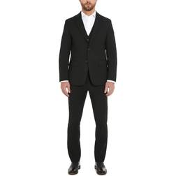 Tommy Hilfiger Modern Fit Wool Blend Men's Suit Jacket - Black