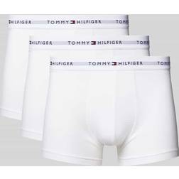 Tommy Hilfiger Underwear 3 Pack Signature Cotton Trunks - White