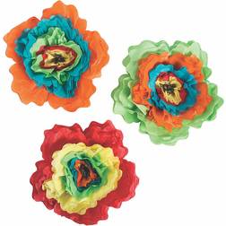 Fun Express Table Decorations Fiesta Tissue Paper Flowers 12pcs