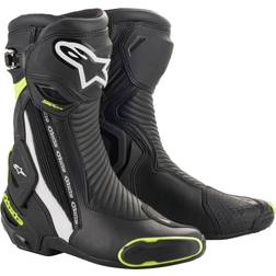 Alpinestars smx plus v2 sports motorcycle boots blk/w/yell/fluo Man