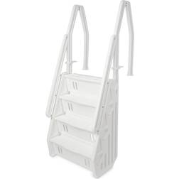 Vinyl Works Deluxe Versatile Adjustable Pool Step Ladder 60"