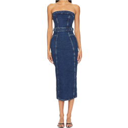 Good American Success Tube Midi Dress - Indigo