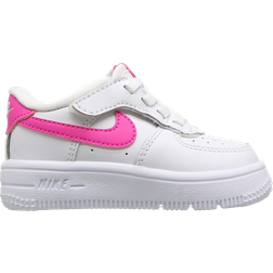 Nike Force 1 Low EasyOn TDV - White/Laser Fuchsia