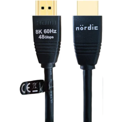 Nordic HDMI-510 48Gbps 2.1 HDMI - HDMI M-M 1m