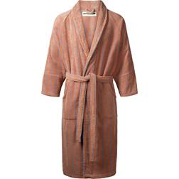 Bongusta Naram Bath Robe - Camel/Ultramarine Blue