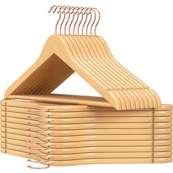Songmics Wooden Wood/Rose Gold Bøjle 1.2cm 20stk