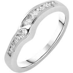 C. W. Sellors Wishbone Wedding Ring - White Gold/Diamonds