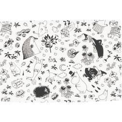 Arabia Mumin Off White 33 x 45 cm Bordstablett Svart, Vit (44x33cm)