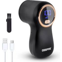 Geepas Black Portable Fabric Shave, Rechargeable