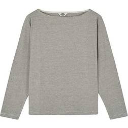Mads Nørgaard Silke Tee LS BLACK/SNOW WHITE