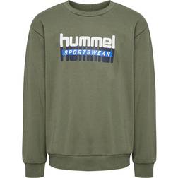 Hummel Sweatshirt HmlTUKAS Grøn Drenge