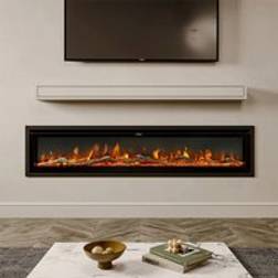 Garden Sanctuary 70/80 Inch Electric Fireplace with Remote 9 Flame Colours Freestanding Fireplaces