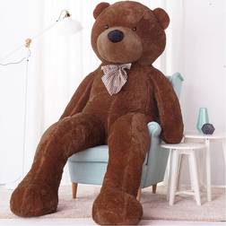 TeddyWay Stor Nallebjörn, Gosedjur, Leksak, 260 Cm, Mörkbrun, Popo
