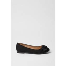 Dorothy Perkins Pila Bow Ballet Flats Natural Black