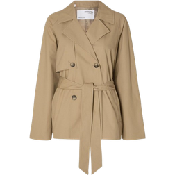 Selected Belinda Short Trench Coat - Cornstalk