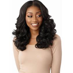 Sensationnel Curls Kinks&Co Synthetic Textured Lace Front Wig 13X6 Kinky Body Wave JET