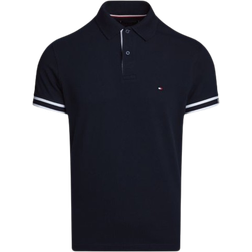 Tommy Hilfiger Monotype Logo Cuff Slim Fit Polo - Desert Sky