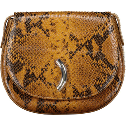 Liffner Maccheroni Saddle Bag - Snake Embossed