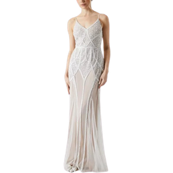 Coast Premium Embroidered And Embellished Fishtail Wedding Dress - Ivory