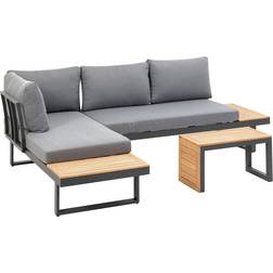 Greemotion Samara Lounge-Set, 1 Tisch einschl. 2 Sofas