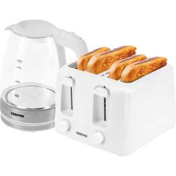 Geepas 4 Slice Toaster & 1.7L Electric Kettle