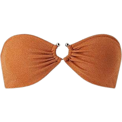 Gina Tricot Glitter Detail Bikini Top - Sunburn