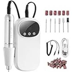 VEVOR Electric Rechargeable Nail Drill, 35,000RPM Portable Nail E Acrylic Gel