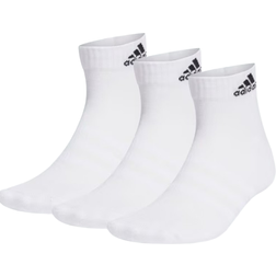 adidas Cushioned Sportswear Ankle Socks 3-Pairs - White/Black