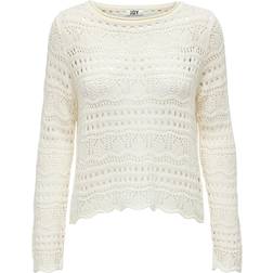 JDY Sun Lay Knitted Top - Eggnog