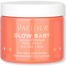 Pacifica Glow Baby Brightening Peel Pads 10% AHA + BHA 60-pack