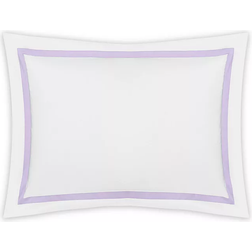 Matouk Lowell Boudoir Pillow Case White, Purple (40.6x30.5cm)