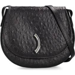 Liffner Maccheroni Saddle Bag - Embossed Black