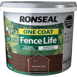 Ronseal One Coat Fence Life Wood Protection Brown 9L